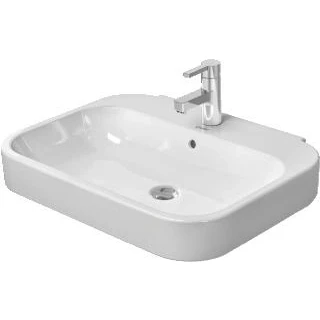Afbeelding van Duravit HappyD 2 wastafel m. overloop 1 kraangat 65x50cm wit
