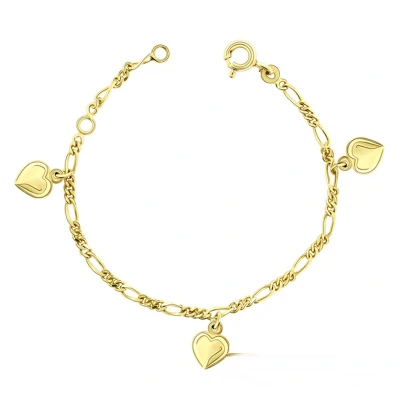 Afbeelding van Juwelier Zwartevalk 9 KARAAT KINDERARMBAND MET BEDELS 13.140/10 12cm