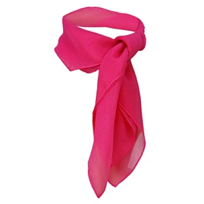 Afbeelding van TigerTie Dames chiffon halsdoek in effen kleur grootte 50 cm x Made Italy, roze., Tuchgröße