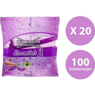 Afbeelding van 20x Wilkinson Wegwerpmesjes Women Essentials 5 st.