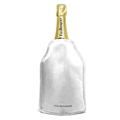 Afbeelding van Vin Bouquet FIE 051 Zilverkleurige koeltas. Gepatenteerd antislipsysteem. Zijelastieken voor een perfecte pasvorm