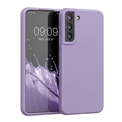 Afbeelding van kwmobile telefoonhoesje geschikt voor Samsung Galaxy S22 Plus Hoesje met siliconen coating Smartphone case in violet lila