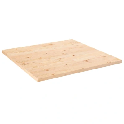 Afbeelding van Tafelblad vierkant 70x70x2,5 cm massief grenenhout