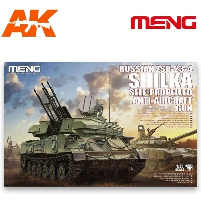 Afbeelding van 1:35 MENG TS023 Russian ZSU 23 4 Shilka Self Propelled Anti Aircraft Gun Plastic Modelbouwpakket