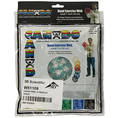 Afbeelding van Power Web handtrainer, Cando® handtrainer Web, diameter 17 cm, groen (medium)
