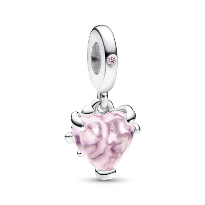Afbeelding van Pandora 792654C01 Hangbedel Heart Family Tree zilver muranoglas