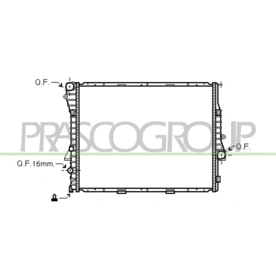 Afbeelding van PRASCO BM820R003 Radiateur Aluminium 591mm 598mm 42mm met snelkoppelingen Koelribben gesoldeerd BMW: X5 (E53) 4.4 i, 4.6 is, 3.0 d, 4.8 is 2000 2006