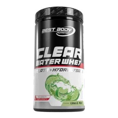 Afbeelding van Best Body Clear Water Whey Isolate + Hydrolysate 450g wei eiwitisolaat hydrolisaat in limoen munt smaak