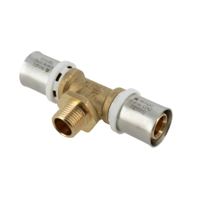Afbeelding van BONFIX pers T stuk met buitendraad 25x1/2x25