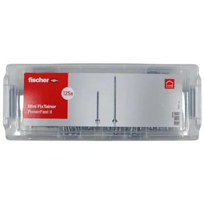 Afbeelding van Fischer 560094 MiniFixTainer PowerFast II Verzinkkopschroef Interne vertanding Staal Galvanisch verzinkt 125 stuk(s)
