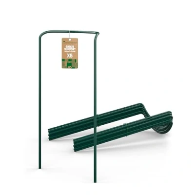 Afbeelding van Gardengloss® Gecoate Stalen Heestersteunen (5 Stuks) Heestersteun Halfrond 70cm x 40cm Bloemsteun Voor Hortensia En Rozen Plantensteun
