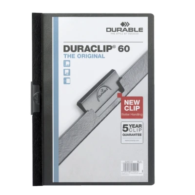 Afbeelding van Klemmap Durable Duraclip A4 6mm 60 vellen zwart