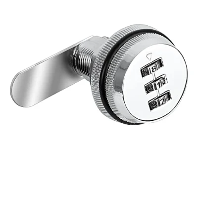 Afbeelding van Ruicaifu 1 STKS Combinatie Cam Sloten, Zinklegering Gecodeerde Beveiligingssloten Praktische Kast Wachtwoord Sloten voor Kantoor Bestand Opslag Locker Lade Brievendoos (5 cm x 5,5 3,8 cm)