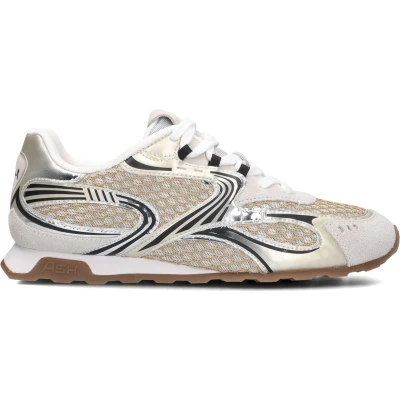 Afbeelding van Ash Kabuki Sneakers Mesh Dames Goud Maat 40