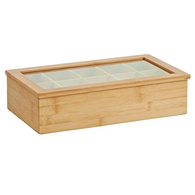 Afbeelding van Houten theedoos Zeller Present 6 of 10 vaks