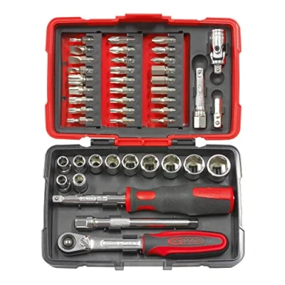 Afbeelding van KS TOOLS 922.0644 Set van 44 stuks Ultimate 1/4&quot; stopcontacten/accessoires