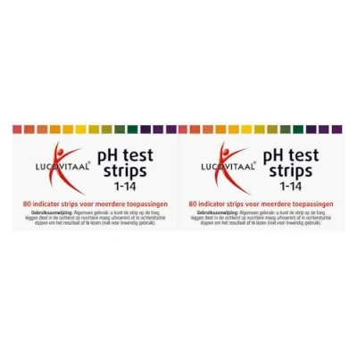 Afbeelding van 2x Lucovitaal Zuur Base Ph Strips 80 stuks