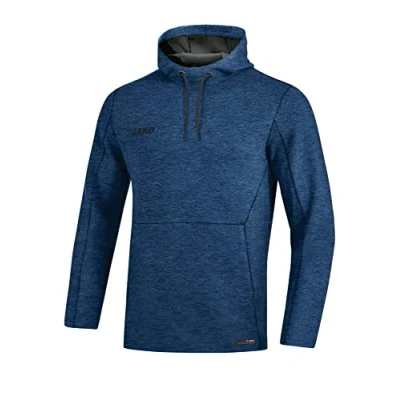 Afbeelding van Sweater met kap Premium Basics Marine gemeleerd / XXL
