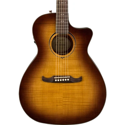 Afbeelding van Fender FA 345CE Auditorium Tea Burst Elektro akoestische gitaar naturel
