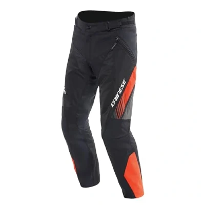 Afbeelding van Dainese Drake 2 Air Absoluteshell Motorfiets textiel broek, zwart rood, afmeting 52 voor man
