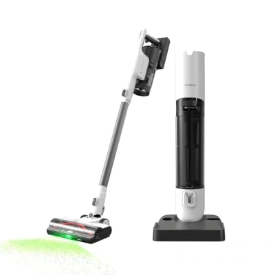 Afbeelding van Tineco Pure ONE Station 5 Plus Draadloze stofzuiger met 2,5 l afzuigstation, laadstation, complete zelfkoppeling, 175 W zuigvermogen, accustofzuiger, ZeroTangle Technol, iLoop, voor harde vloeren