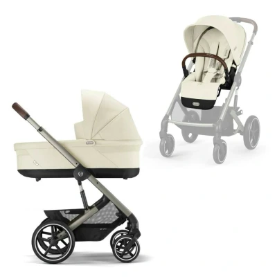 Afbeelding van Cybex Frame + WW Balios S Lux Seashell Beige/Light Beige