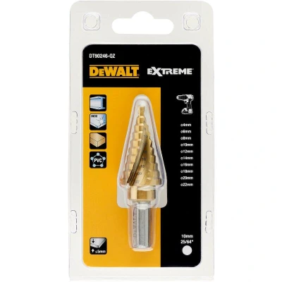Afbeelding van DeWalt Accessoires Metaal trappenboor Titanium 4 22 mm schacht aansluiting DT90246 QZ