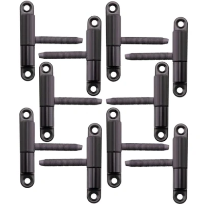 Afbeelding van SOTECH 10 stuks Deurscharnieren Inboorscharnier 15 x 83 mm met stift M8 47 Opschroefscharnier Scharnier voor binnendeuren om op te schroeven/boren (zwart staal)