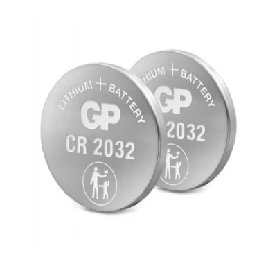 Afbeelding van CR2032 GP Lithium Knoopcel 3V 220 mAh 2 pack