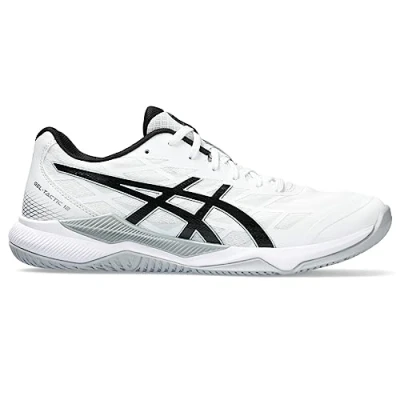 Afbeelding van Asics Geltactic 12 Volleybalschoenen, Heren, Maat: 50.5, White/blue expanse Textiel/ synthetisch