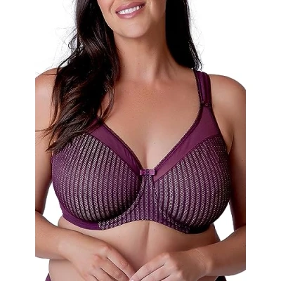 Afbeelding van Berlei Vrouwen Beauty Stripe Smoothing Bra, Rood (Fig, 36FF
