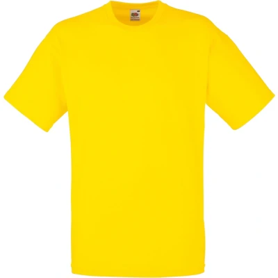 Afbeelding van Fruit Of The Loom Heren Valueweight T shirt met korte mouwen (Geel)