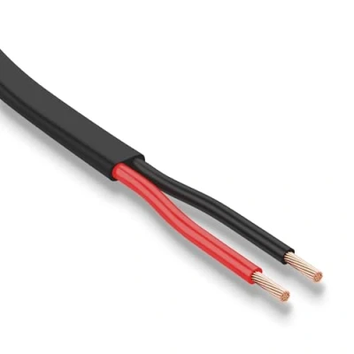 Afbeelding van AOHEWEI 2 x 0,75 mm² platte dubbele aderige kabel geleiders koperen elektrische draad 5V 12V 24V 60V, dunne wand rood/zwart auto bootkabel 5/10/20/50 meter