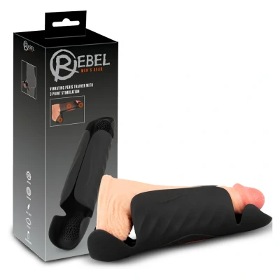 Afbeelding van Masturbator Vibrerende Penis Trainer met 3 Punts Stimulator