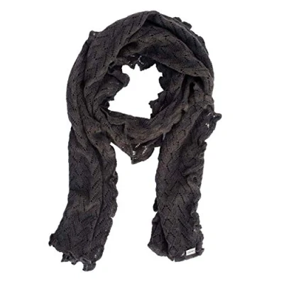 Afbeelding van Invero, Merino sjaal Lilly, 100% wol, antraciet, 35 x 180 cm