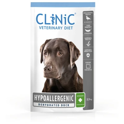 Afbeelding van Clinic Hondenvoer Hypoallergeen Eend 2,5 kg