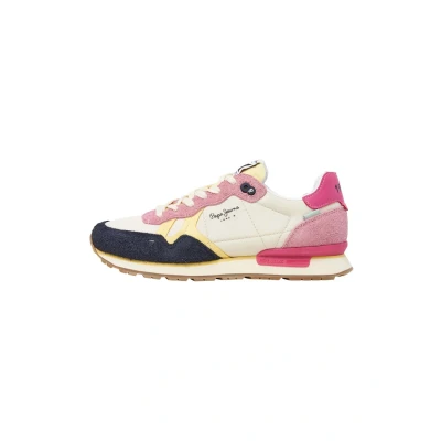 Afbeelding van Pepe Jeans BRIT FLY Sneakers laag, Dames, Maat: 36, Navy Polyester