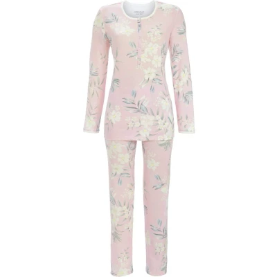 Afbeelding van Warme Roze pyjama bloemen Maat 52