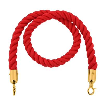 Afbeelding van Basic Koord van henneptouw tbv afzetpaal messing/rood