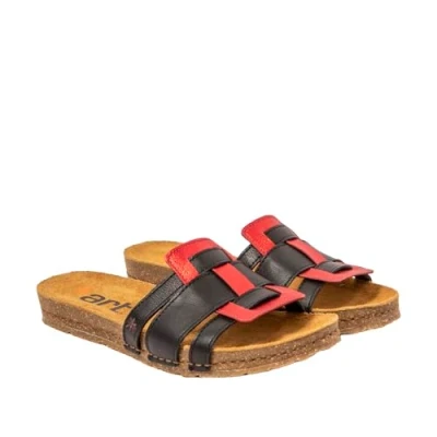 Afbeelding van ART 0259 Kreta, damessandalen, Nappa Multi Zwart, 36 EU