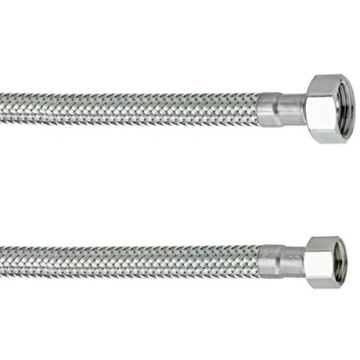 Afbeelding van Cornat Flexibele verbindingsslang 1500 mm lengte 1/2 inch IG, IG hoogwaardige roestvrijstalen omvlechting/aansluitslang voor kraan/armatuurslang/flexibele slang / T3173341270