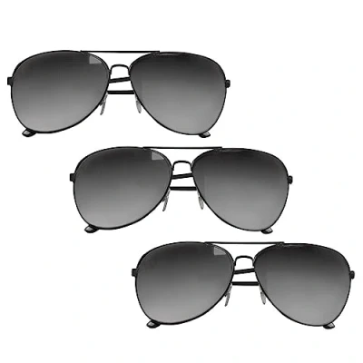 Afbeelding van Boland Feestbril in set, 3 stuks, bril voor volwassenen, aviator politie bril, zonder sterkte, zonnebril, Foute party outfit, accessoires carnavalskleding
