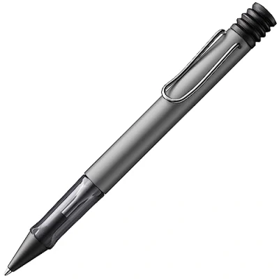 Afbeelding van LAMY AL star graphite Balpen met transparante, ergonomische greep &amp; lijndikte M lichtgewicht aluminium behuizing inclusief grote capaciteit vulling 16 in zwart