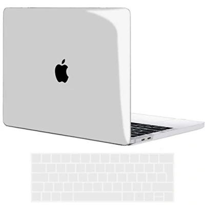 Afbeelding van TECOOL Case Hoes Compatibel met MacBook PRO 15 inch 2019 2018 2017 2016 A1990 A1707 Touch Bar, Slim Plastic Harde Koffer Bescherming Hardcase + EU Toetsenbord Cover, transparant