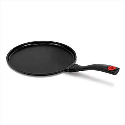 Afbeelding van Beka Crepes pan, inductie, pannenkoekenpan met antiaanbaklaag, 30 cm, van gegoten aluminium, hittebestendige handgreep kunststof, zwart, energie collectie