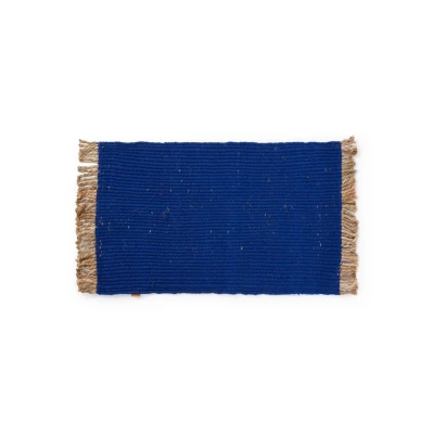 Afbeelding van Ferm LIVING Block deurmat 80 x 50 cm Kobaltblauw