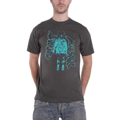 Afbeelding van Billie Eilish Neon Graffiti Logo Heren T shirt M Grijs