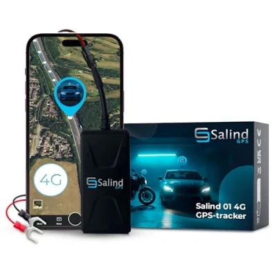 Afbeelding van Salind GPS Model 01 met 4G netwerk tracker voor voertuigen, motorfietsen, vrachtwagens en meer Alarmen meldingen beschikbaar in de app Abonnement op het gebruikersportaal vereist