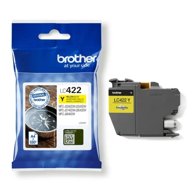 Afbeelding van Brother LC 422Y Inktcartridge Geel