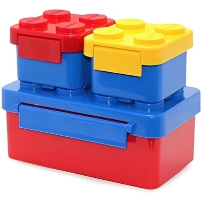 Afbeelding van Mevsim Store lunchbox voor kinderen, veelzijdige met bento box, van kunststof clip, kleuterschool, 3 vakken, kinderen